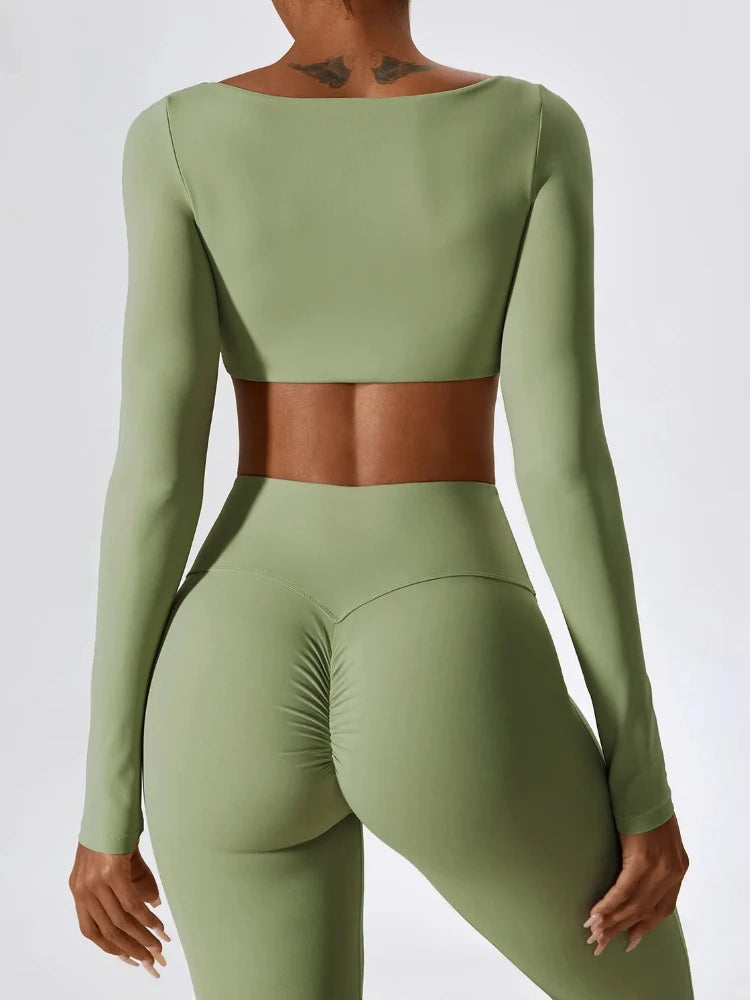 Seamless Yoga Set - Crop Top & Leggings