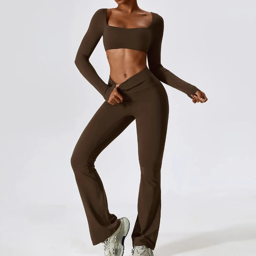 Seamless Yoga Set - Crop Top & Leggings