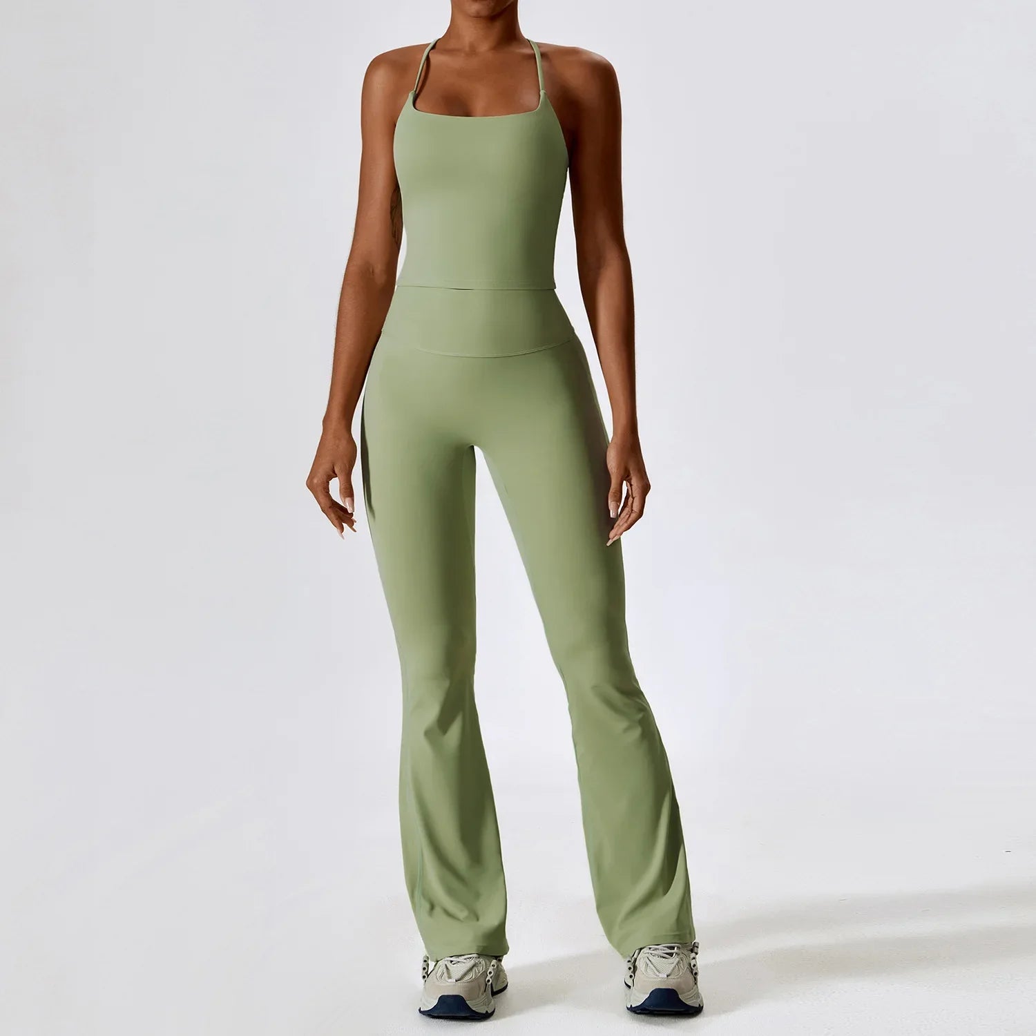 Seamless Yoga Set - Crop Top & Leggings