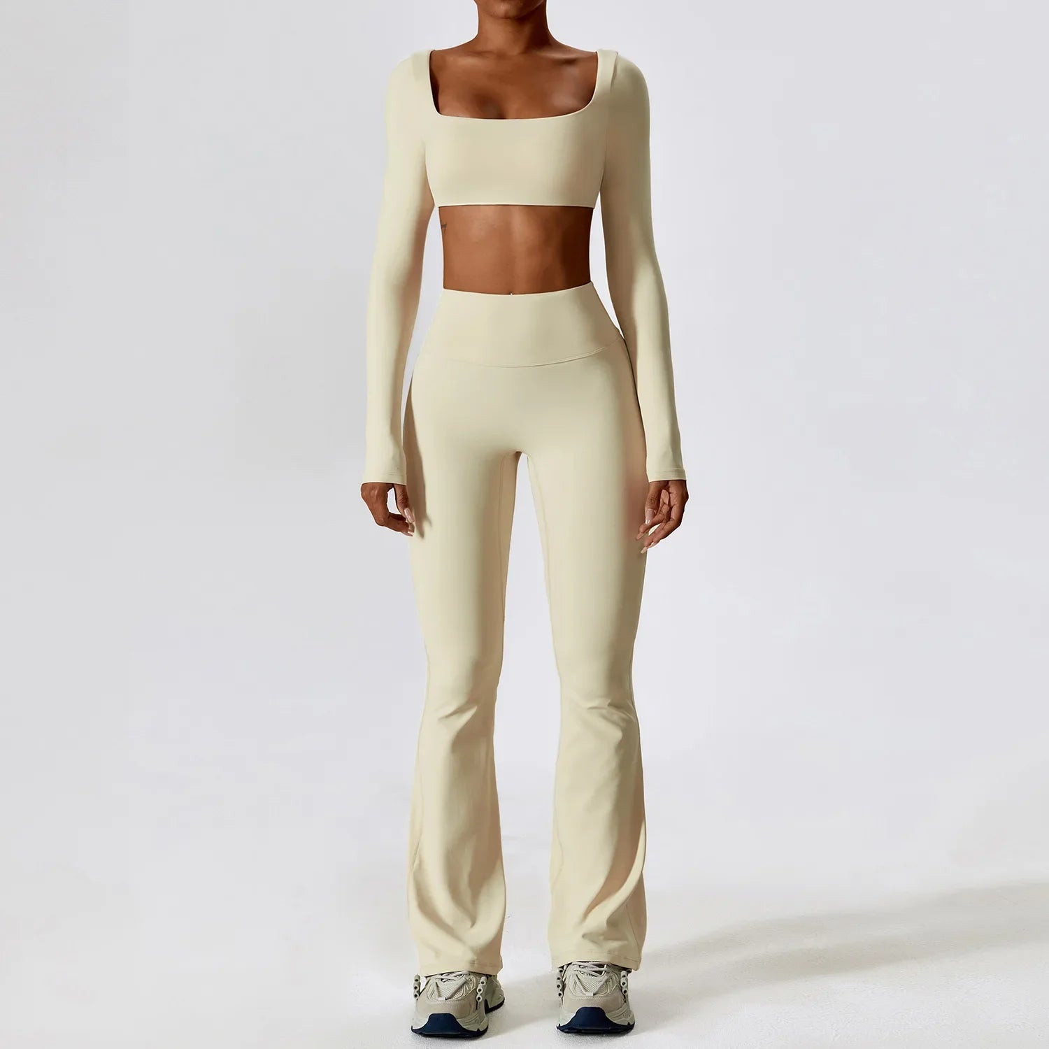Seamless Yoga Set - Crop Top & Leggings