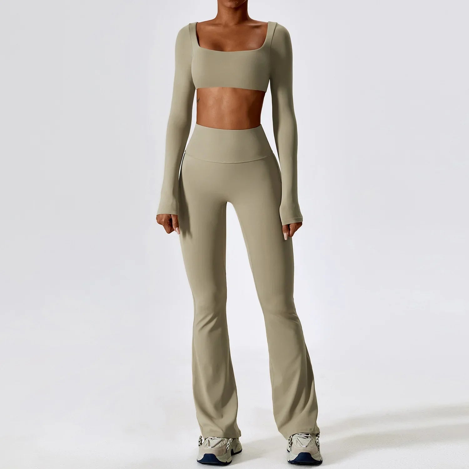 Seamless Yoga Set - Crop Top & Leggings
