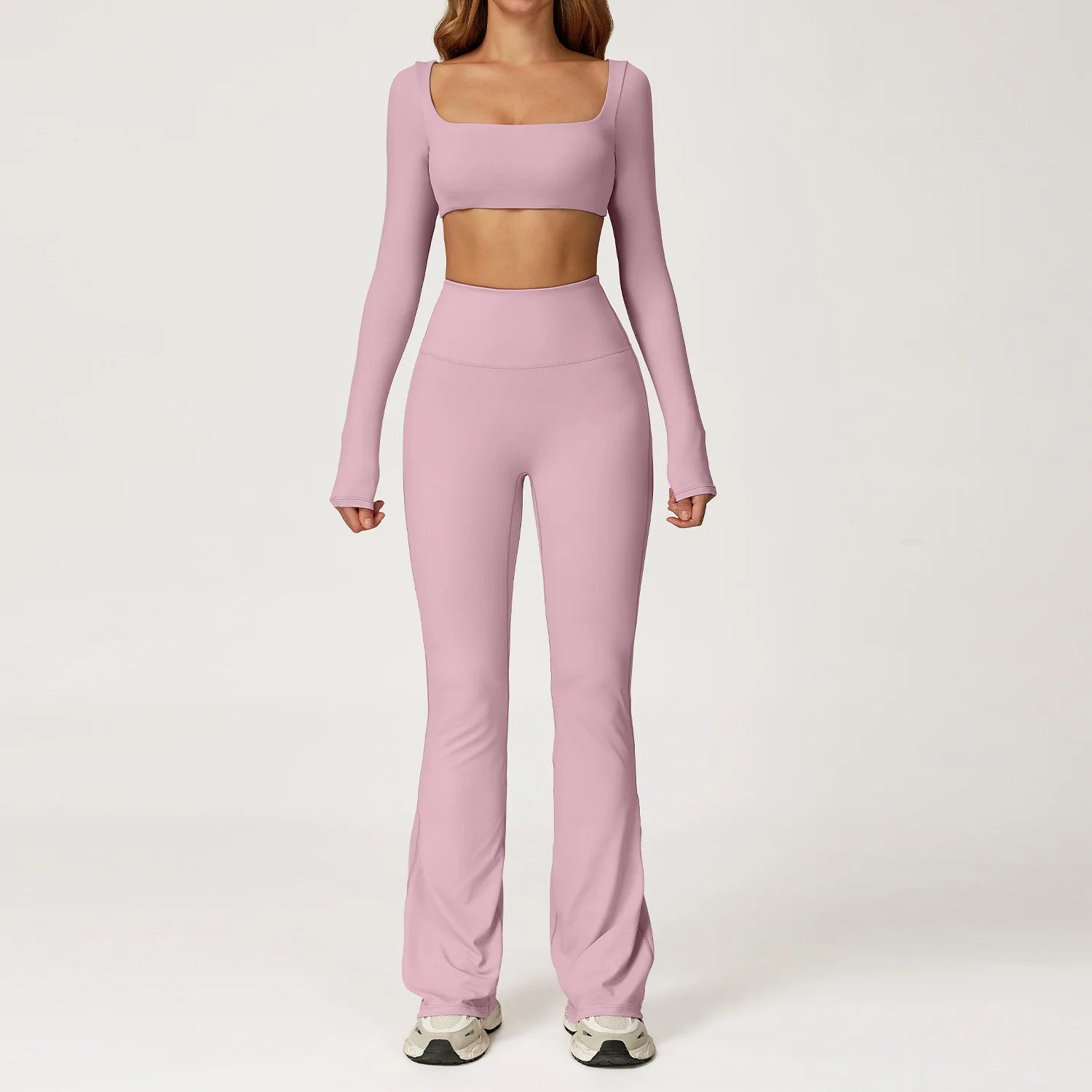 Seamless Yoga Set - Crop Top & Leggings