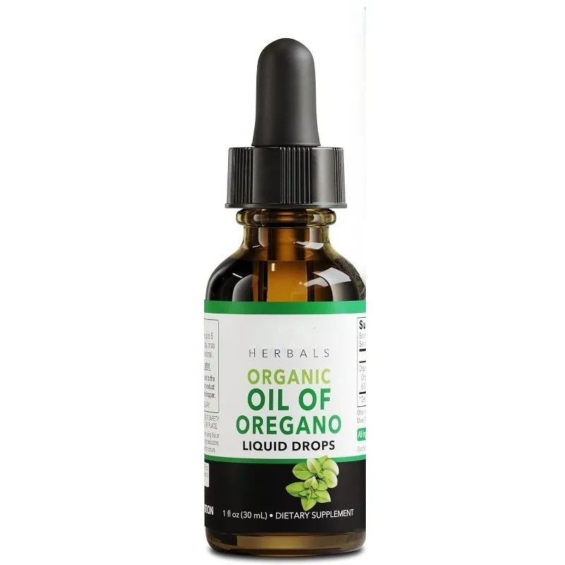 Oregano Oil Organic Liquid Tincture Extract Cleanse Detox Immune Support, Digestive Gut Health - Pure Vegan Herbal Tincture 1 Oz