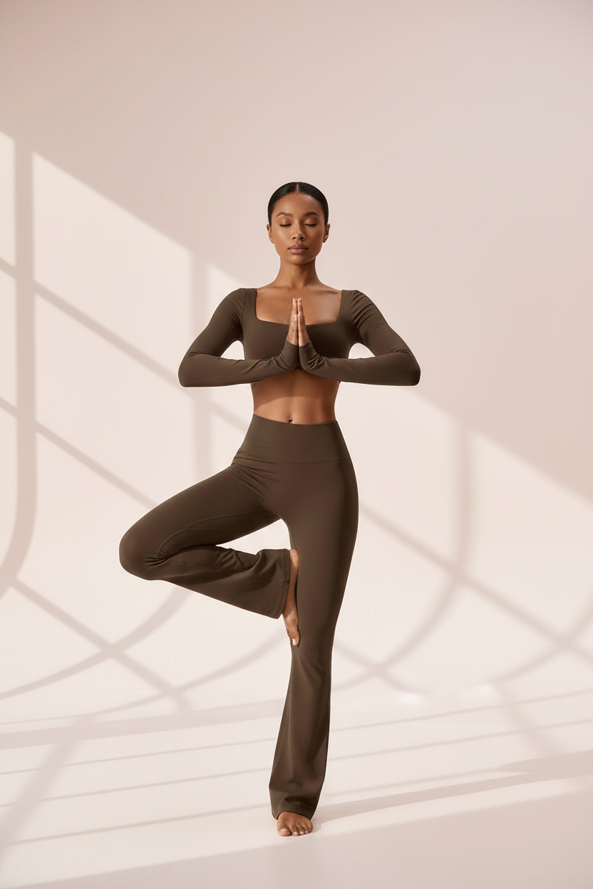 Seamless Yoga Set - Crop Top & Leggings